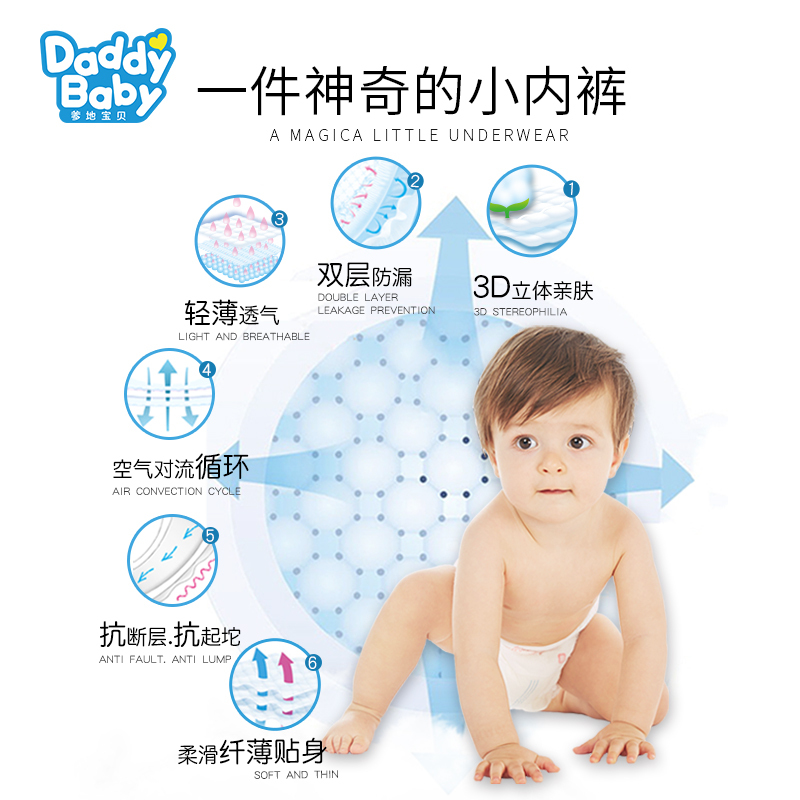 爹地宝贝(DADDY BABY)路宝 纸尿裤 大码L60片(9kg-14kg)