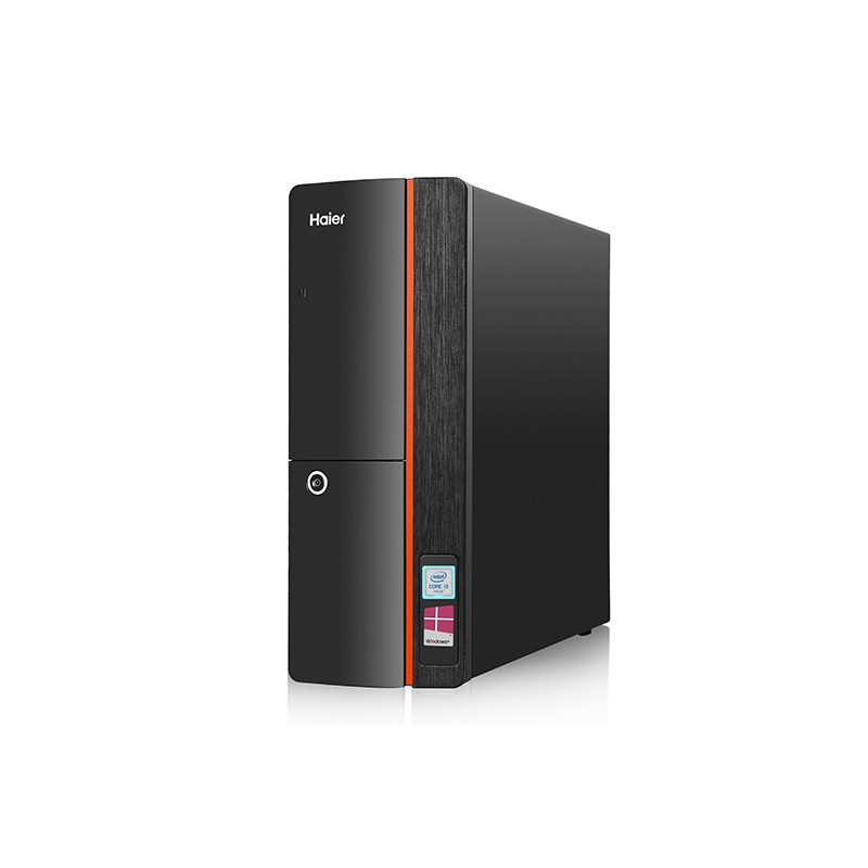 海尔(Haier)极光H5 台式电脑套机 20.7英寸显示器(Intel i3-7100 4GB 1TB 正版Win10)家用影音学生学习办公商用台式电脑