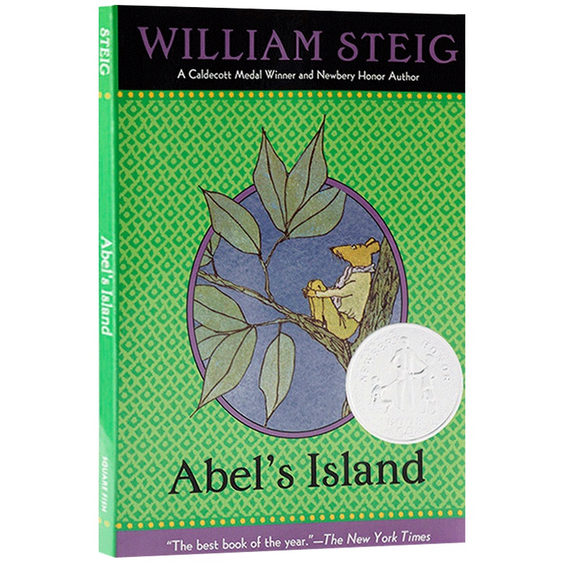 [醉染正版]老鼠阿贝漂流记 Abel’s Island 英文原版小说 美国纽伯瑞银奖 原版少儿儿童文学读物 麦克米伦世纪高清大图