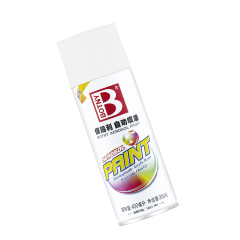 保赐利 自喷漆 手喷漆 金属防锈油漆 白色喷漆 哑光白 B-1088 NO.1007 400ml/200g(单位:瓶)