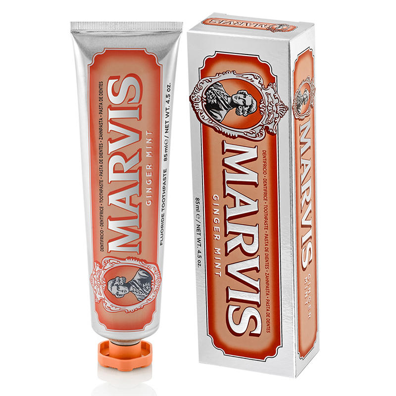 marvis玛尔仕牙膏意大利牙膏绿色亮白牙膏薄荷牙膏清新口气深层清洁