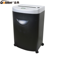 金典(GOLDEN)GD-615D碎纸机 碎纸15张 34L大容量纸筒 4级保密2*10mm碎纸效果 文件粉碎机 办公碎