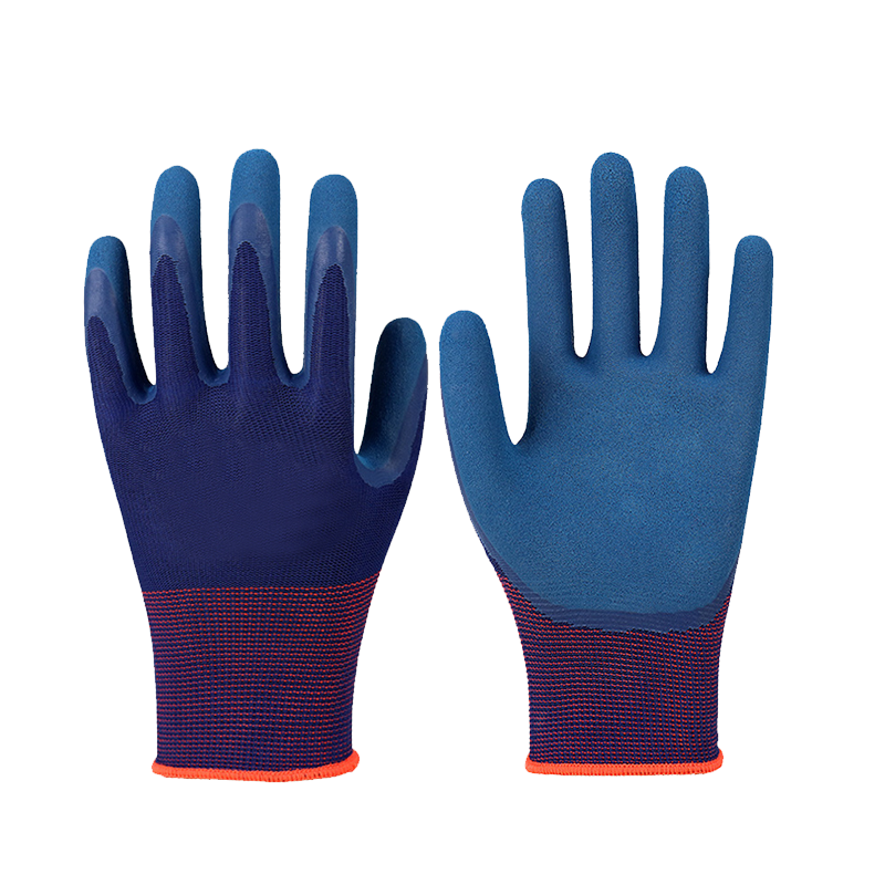 衡欢(HENGHUAN)尼龙磨砂喷砂乳胶发泡耐磨防滑挂胶手套RZ-ST03/双