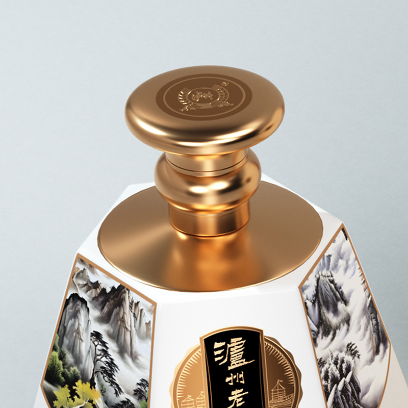 泸州老窖五岳图大坛节日送礼酒52度宴请白酒1680ml 单瓶高清大图