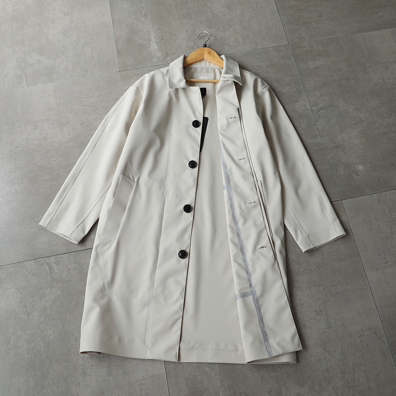 YUANSU北野U家岛国试衣间 秋季男士无缝压胶科技防水中长款派克风衣风衣