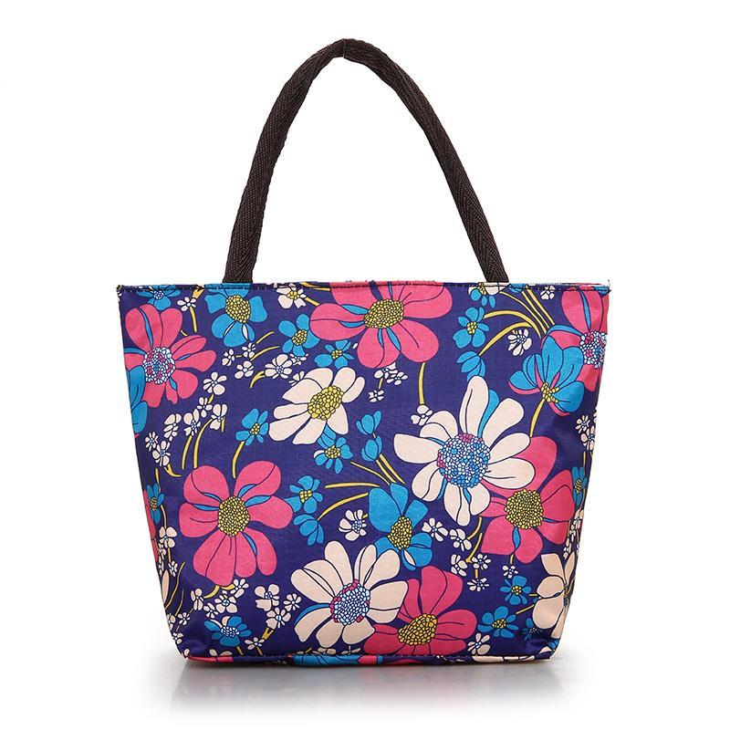 太阳花单肩包双肩单肩牛津纺牛津布便当包饭盒休闲妈咪手提女小拎布包