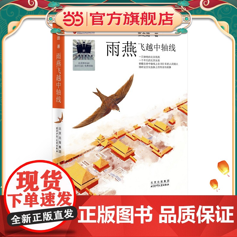 《雨燕飞越中轴线》(2023年百班千人暑期书单 四年级阅读)高清大图