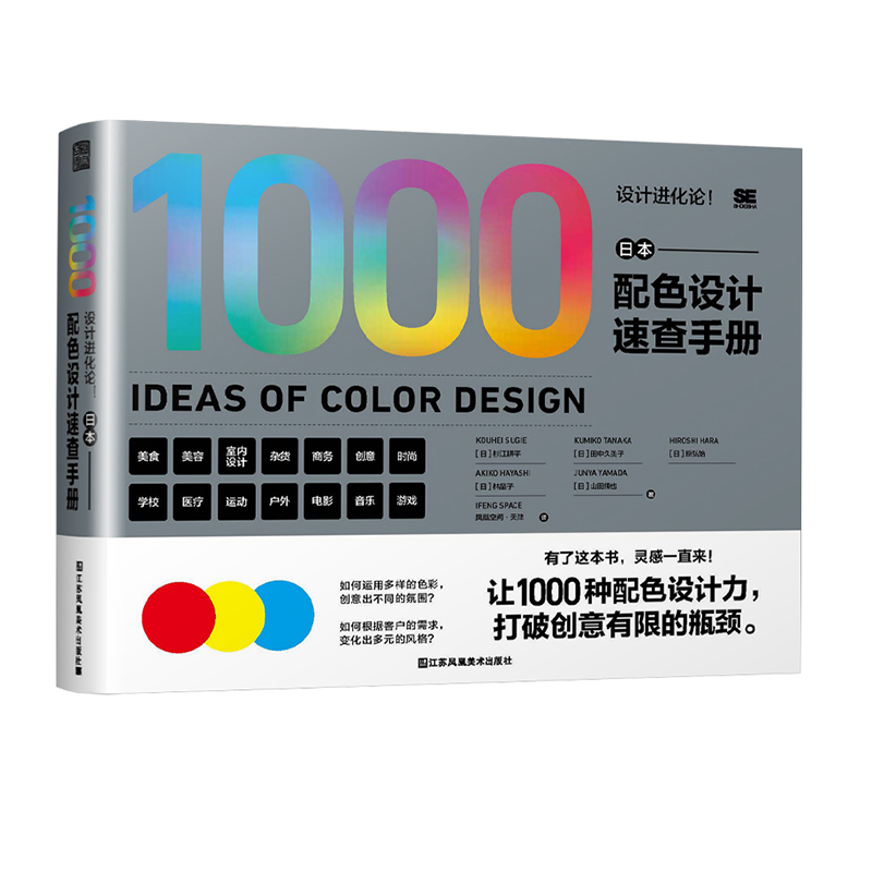 [正版](全2册)设计进化论!日本版式设计速查手册1000种版式 设计构思作品集工具指南书籍+日本配色设计速查手册 色彩高清大图