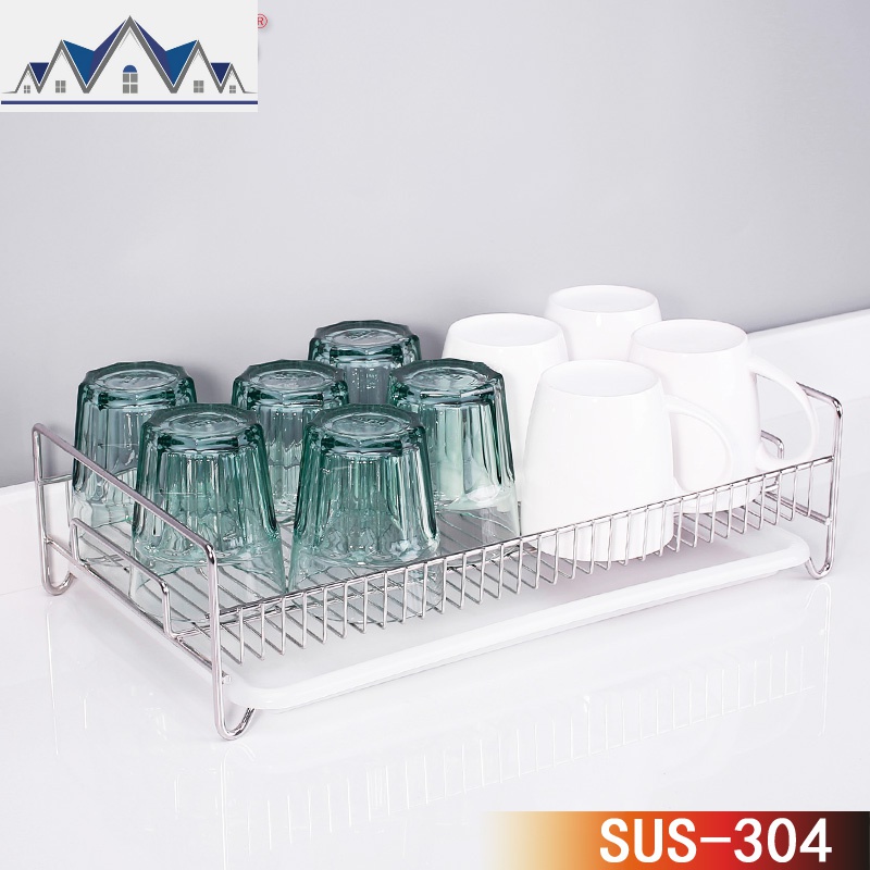 杯架 茶具碗碟架304不锈钢收纳沥水架厨房碗架沥水篮水果篮置物架 三维工匠