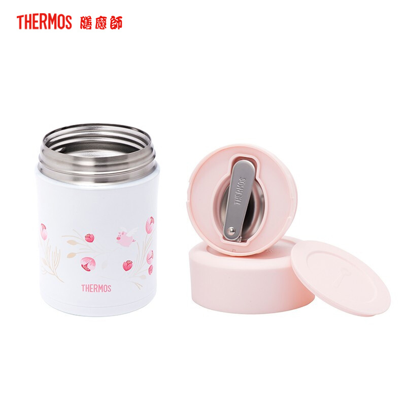 膳魔师,膳魔師(Thermos)焖烧杯/罐TCLA-470S朱一龙同款花系列真空不锈钢食物保温罐304不锈钢470ML