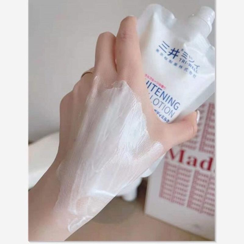 日本三井焕白防晒身体乳triwel一抹变白嫩肤保湿cc霜留香润肤露 焕白