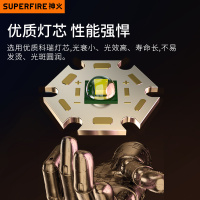 神火官方旗舰A3-M手电筒强光超亮远射户外可充电探照灯迷你小便携