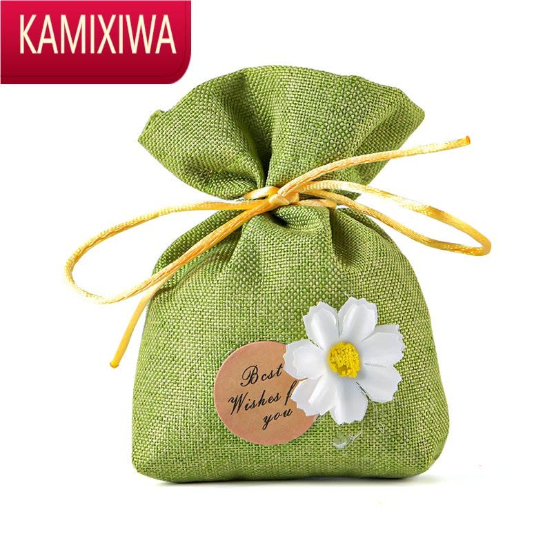 KAMIXIWA棉麻首饰袋手饰品收纳袋香囊袋袋子锦囊小布袋礼品包装袋定制批发图片