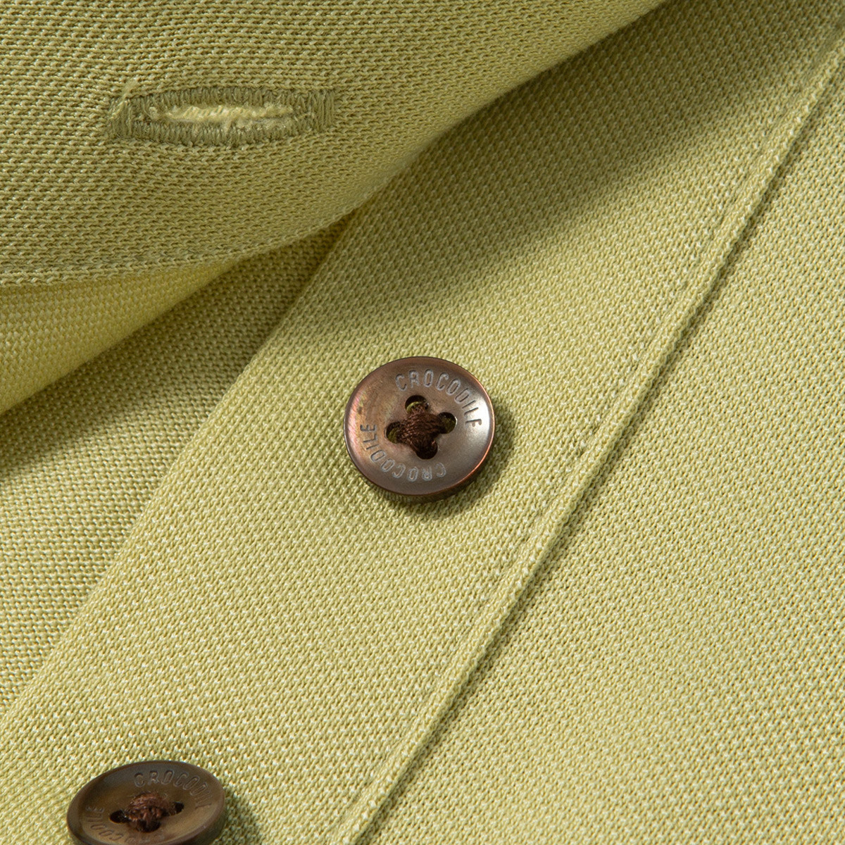 鳄鱼恤CROCODILE 男士吸汗透气条纹短袖商务POLO衫高清大图