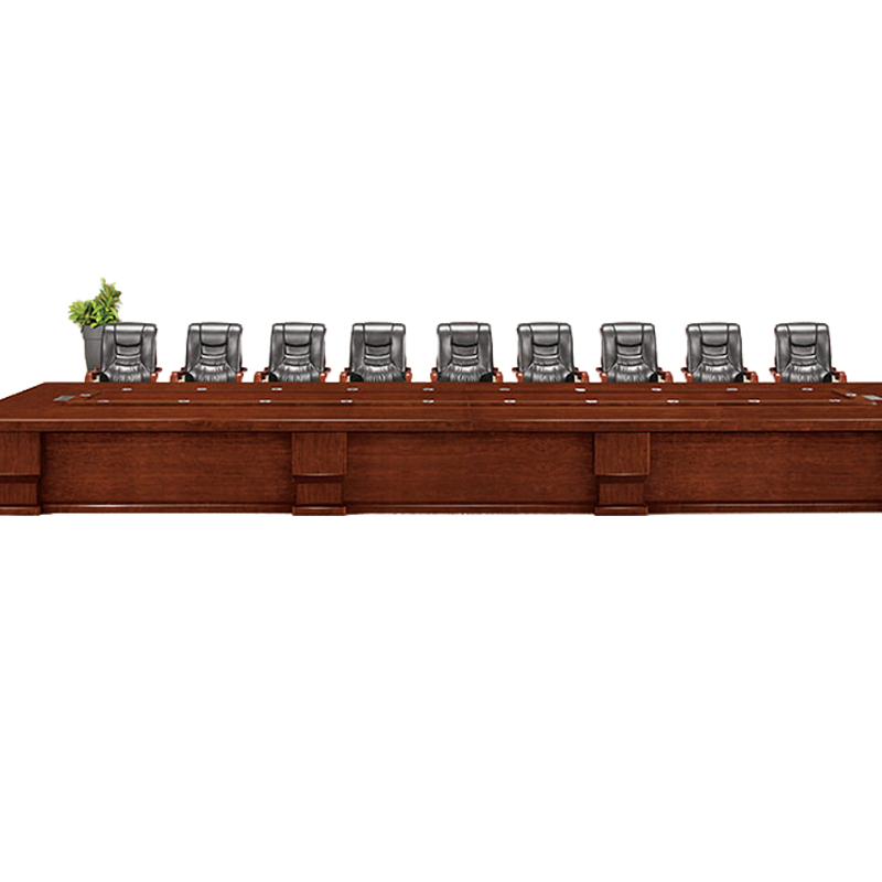 大央会议桌DH-141100 10000W*2400D*780H 办公家具会议桌长方形大型长桌简约现代会议室洽谈桌高清大图