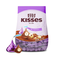 KISSES好时巧克力500g榛仁夹心巧克力零食结婚喜糖果