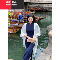 YIBUSHENG新中式国风一尧[北平往事]复古改良旗袍女季短袖连衣裙