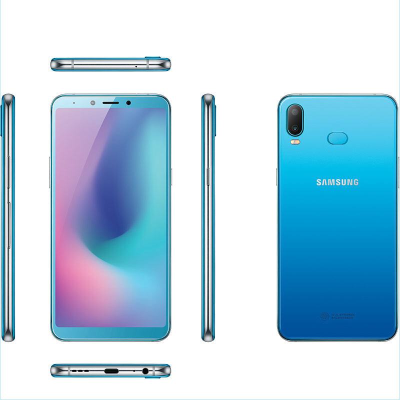 三星(SAMSUNG) Galaxy A6s(SM-G6200) 6GB+128GB 渐变色 花木蓝 移动联通电信全网通4G智能手机