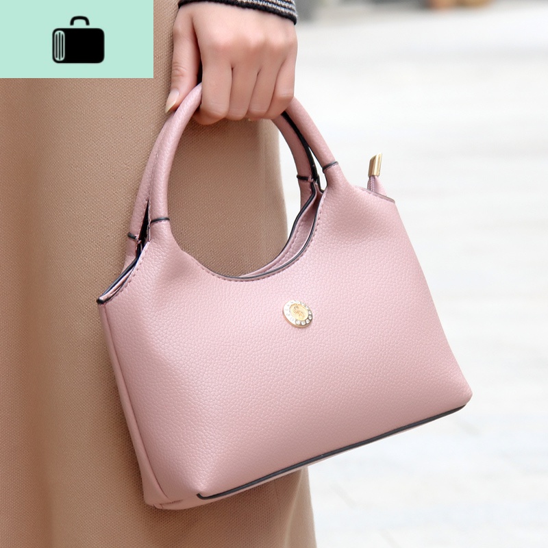 时尚潮流包包手提包新款女包中老年女士小拎包妈妈买菜包零钱NEWLAKE_491 粉色