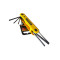 工具库 史丹利Stanley 7件套公制折叠式内六角扳手69-262-23C 2.5-10mm 7件套