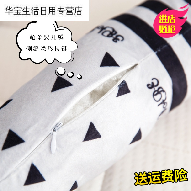 帝梦香ins风卡通抱枕宝宝床头靠枕婴儿贪吃蛇公仔陪睡娃娃儿童房装饰枕