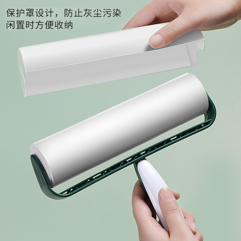 粘毛器粘毛滚筒可撕式替换粘纸沾毛器衣物除毛滚头发去猫毛粘毛刷滚子82系列高清大图