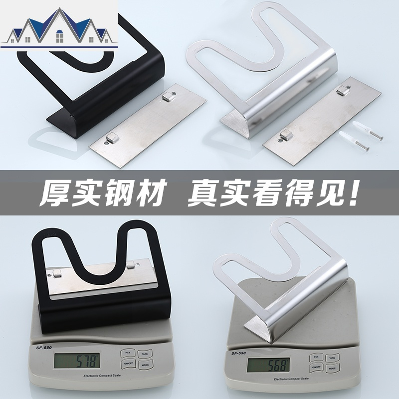 304不锈钢厨房锅盖架 免打孔置物架壁挂砧板锅盖收纳架家用锅架子 三维工匠