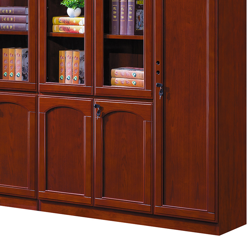 臻远 ZY051434 木质文件柜展示柜油漆贴木皮资料柜书柜 组合柜高清大图