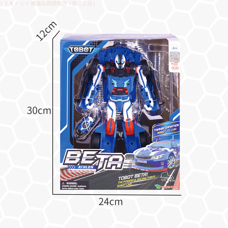 进口韩国youngtoys阿斯隆 TOBOT BETA 托宝战士-贝塔超能版301053