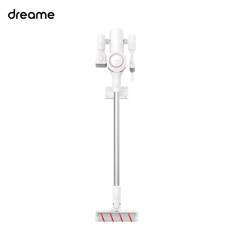 追觅(dreame)吸尘器 V9 60分钟长续航无线手持 120AW超强吸力 多锥旋风分离 新品家用除螨 软绒滚筒吸头