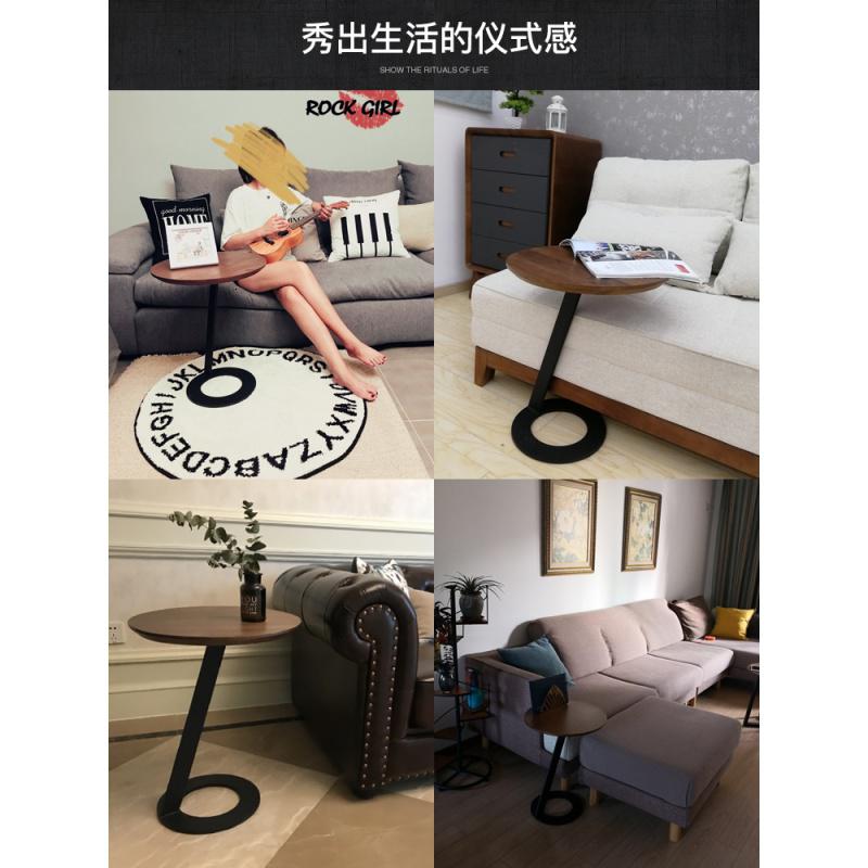 森美人北欧家具现代简约小户型客厅多功能创意迷你圆桌沙发边柜角几茶几高清大图