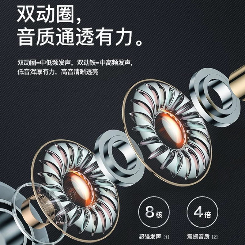 探索鲸 无线蓝牙耳机 苹果四代pro迷你无线蓝牙耳机4代无线充电入耳式降噪适用iphone华为oppo小米VIVO手机