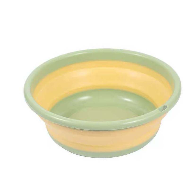 厨内助清洁工具 摔不烂的可折叠脸盆便携旅行户外婴儿洗衣盆子家用宿