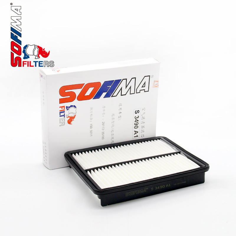 索菲玛(SOFIMA) S3490A1 空气滤清器 空气格 空气滤芯 空滤 适用现代IX35索纳塔八代空滤芯