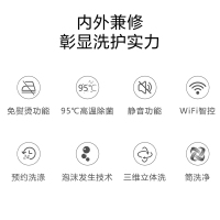 松下(Panasonic)滚筒洗衣机全自动10公斤 95度除菌洗 变频三维立体洗 节能静音XQG100-L165