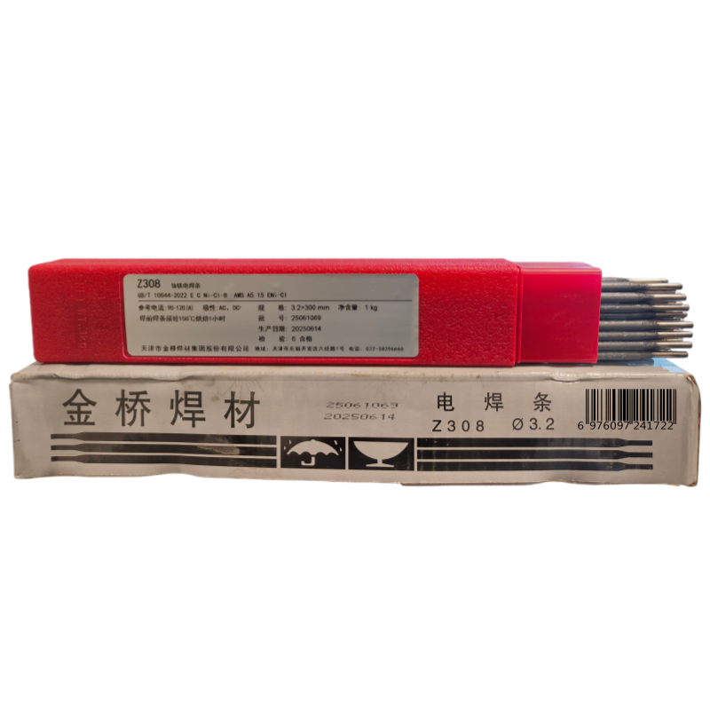 金桥焊材 铸铁电焊条1KG Z308-3.2mm 千克高清大图