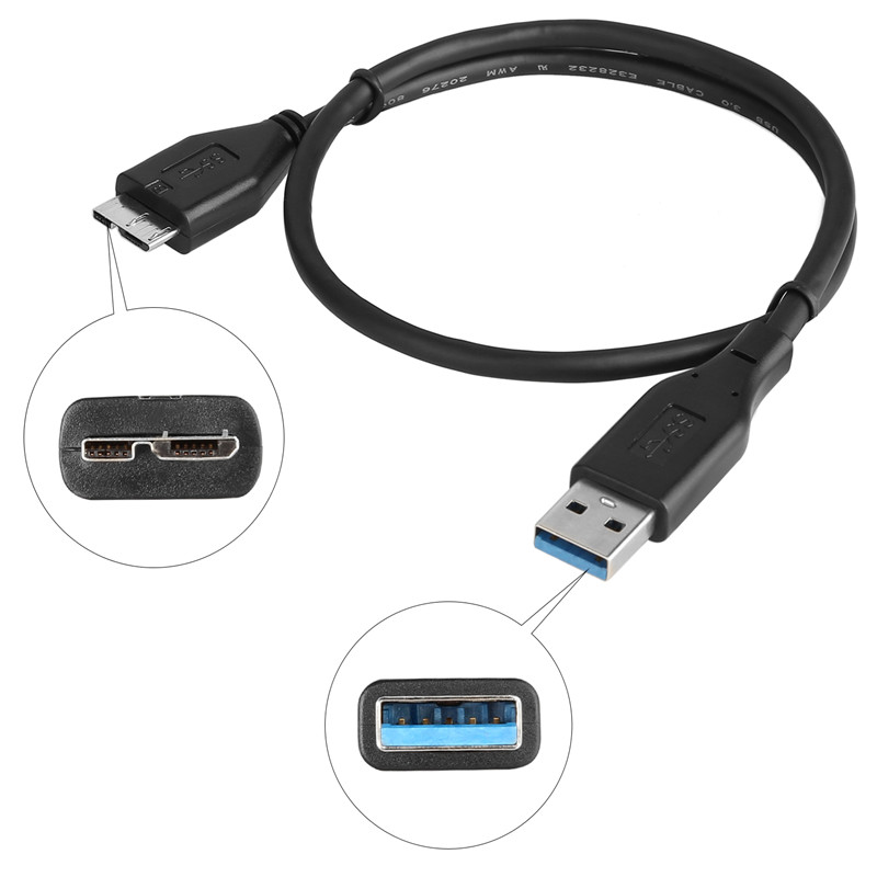 WD西部数据 移动硬盘 原装数据线 USB3.0接口 45cm(高速传输)东芝希捷西数 移动硬盘盒子三星note3连接线高清大图