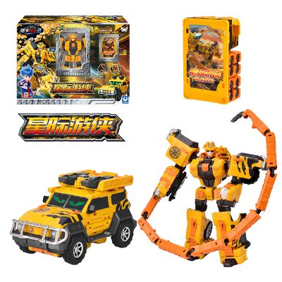 正版炫卡斗士玩具男孩变形机甲机器人金刚儿童炫蓝闪电S旋1 新品-星际游侠