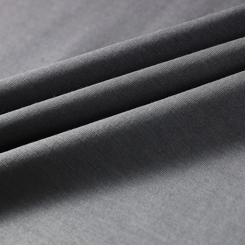 专柜夏季圆领桑蚕丝短袖t恤男薄款冰丝半袖潮流韩版男装渐变色体高清大图