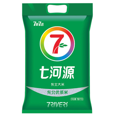 七河源 东北优质大米10kg 国产食品 粮油 大米 东北大米 圆粒米