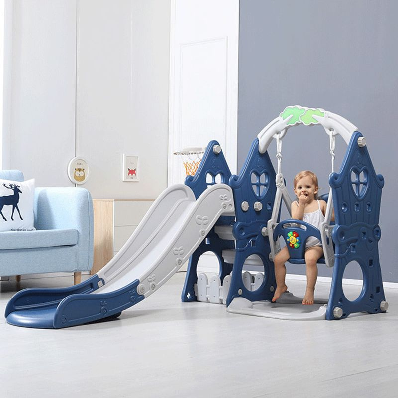 儿童攀爬室内家用儿童秋千组合滑梯客厅玩具房宝宝滑滑梯视频