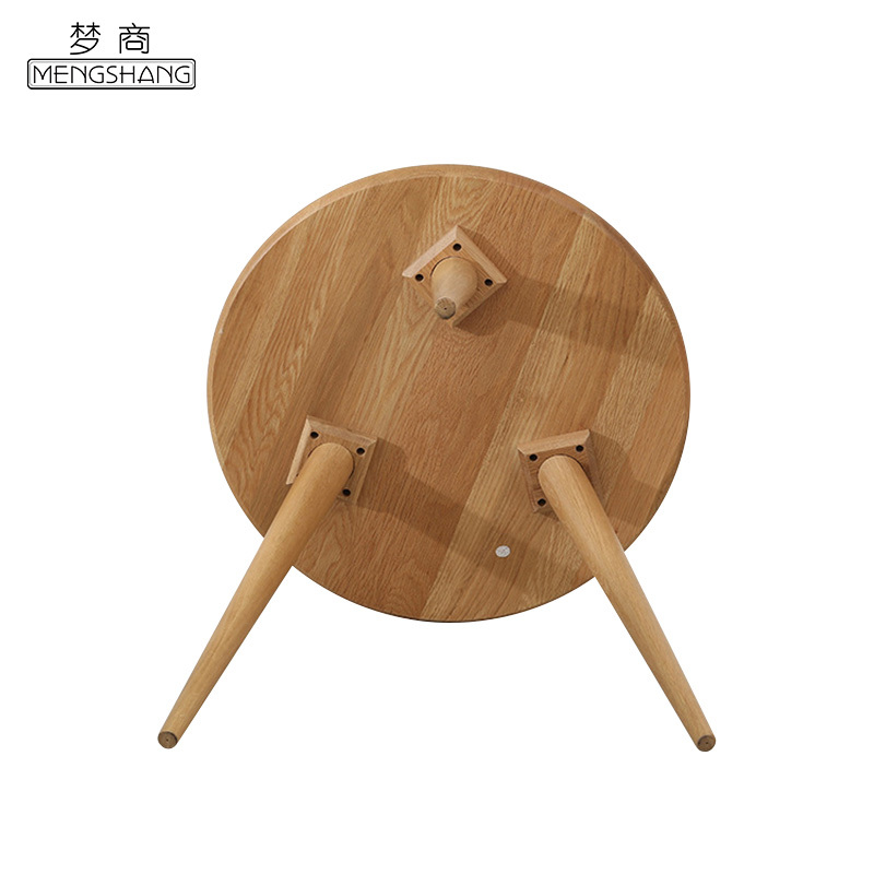 梦商 实木圆茶几(定制品请先与客服联系)500*500*750mm