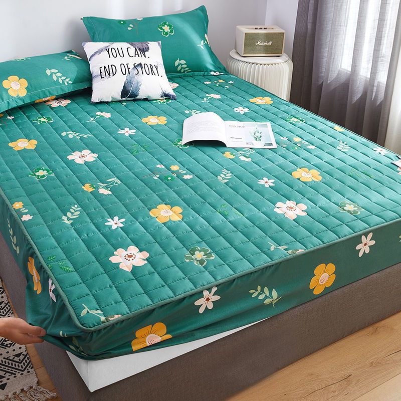 sleepybear夹棉防水床笠单件加厚床罩床垫套席梦思保护套床垫套子床单