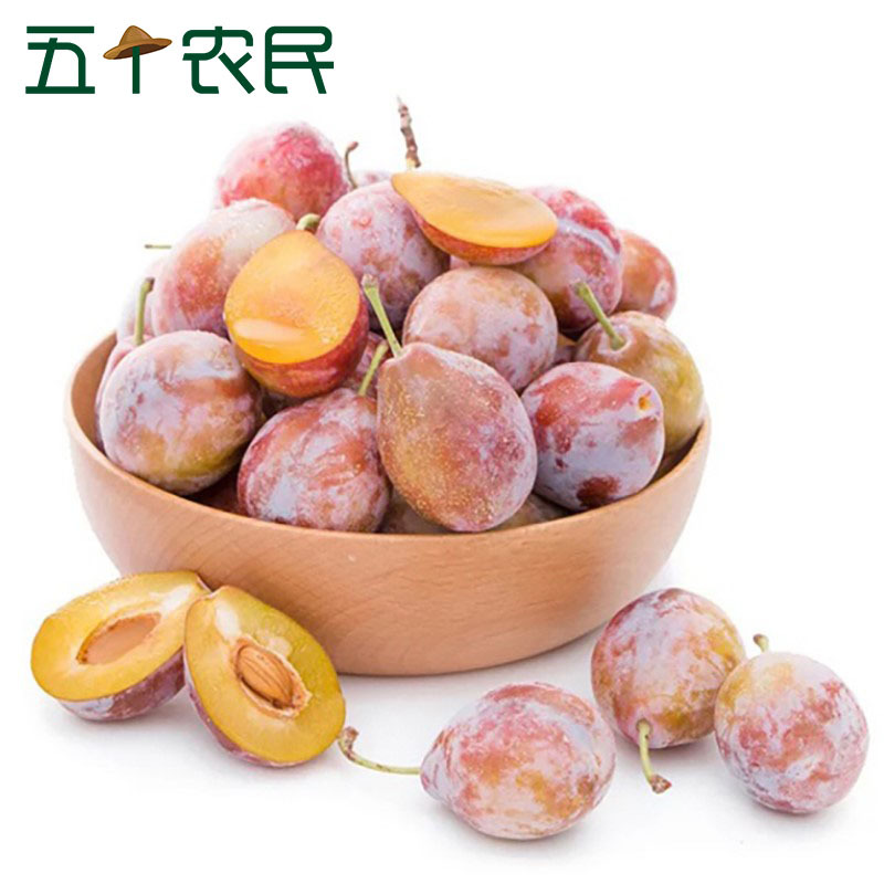 [五个农民]智利进口西梅季节限定 1kg装中果每斤约28个 进口李子新鲜水果