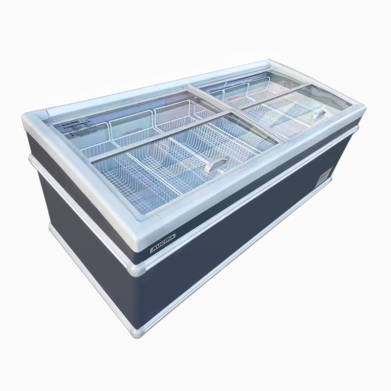 澳柯玛商用组合展示柜大容量玻璃门卧式岛柜市高端冻品柜 铜管低温负