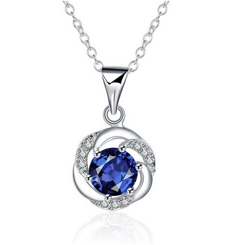 N470 Women Silver Necklace 镀925纯银女项链日韩版锁骨链潮人送女朋友七夕情人节礼物