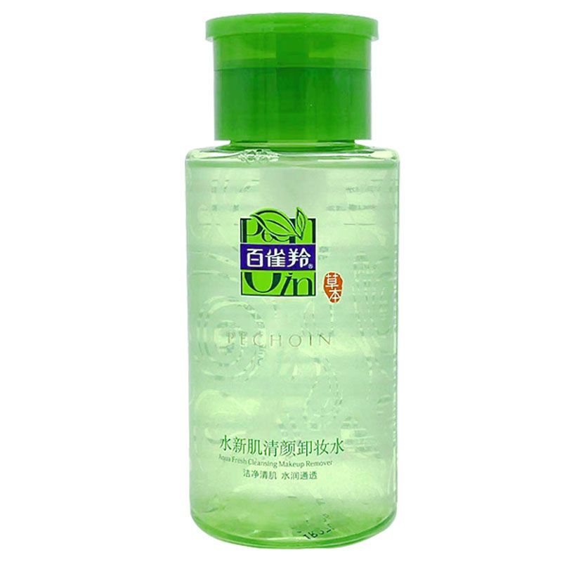 百雀羚水新肌清颜卸妆水按压瓶脸部结净清肌水润通透学生护肤 三生花卸妆水253M非按压+卸妆棉