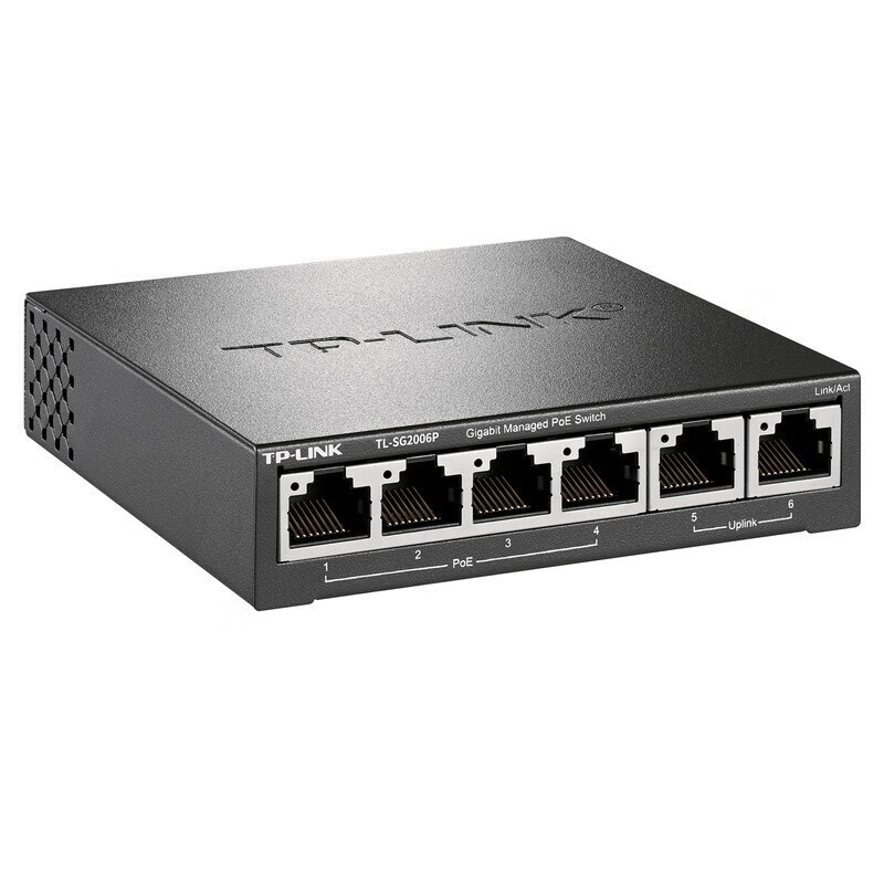 TP-LINK_6口全千兆简单网管POE交换机 TL-SG2006P(单位:个)货期3天