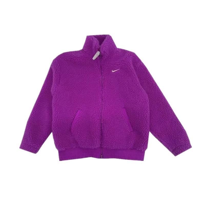 Nike/耐克外套运动休闲舒适保暖羊羔绒立领女装DR5629-551 D图片