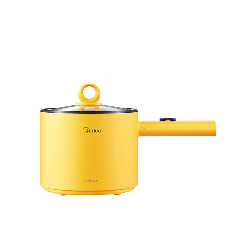 美的(Midea)电煮锅不沾内胆1.7升宿舍煮涮煎热牛奶母婴辅食多功能两档火力加长手柄XZE1603(线下同款)高清大图